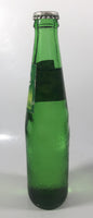 Vintage Sprite 9 3/4" Tall 300ml Paper Label Thumbprint Blurred Green Glass Soda Pop Bottle Full Unopened
