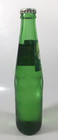 Vintage Sprite 9 3/4" Tall 300ml Paper Label Thumbprint Blurred Green Glass Soda Pop Bottle Full Unopened