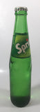 Vintage Sprite 9 3/4" Tall 300ml Paper Label Thumbprint Blurred Green Glass Soda Pop Bottle Full Unopened