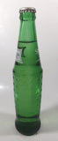 Vintage Sprite 9 3/4" Tall 10 Fl Oz Hobnail Green Glass Soda Pop Bottle Full Unopened