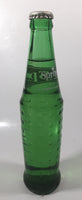 Vintage Sprite 9 3/4" Tall 10 Fl Oz Hobnail Green Glass Soda Pop Bottle Full Unopened