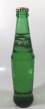Vintage Sprite 9 3/4" Tall 10 Fl Oz Hobnail Green Glass Soda Pop Bottle Full Unopened