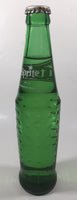 Vintage Sprite 9 3/4" Tall 10 Fl Oz Hobnail Green Glass Soda Pop Bottle Full Unopened