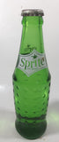 Vintage Sprite 7 3/4" Tall 7 Fl Oz Hobnail Green Glass Soda Pop Bottle Full Unopened