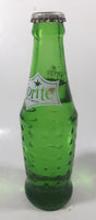 Vintage Sprite 7 3/4" Tall 7 Fl Oz Hobnail Green Glass Soda Pop Bottle Full Unopened