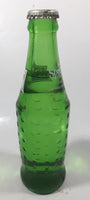 Vintage Sprite 7 3/4" Tall 7 Fl Oz Hobnail Green Glass Soda Pop Bottle Full Unopened