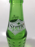 Vintage Sprite 7 3/4" Tall 7 Fl Oz Hobnail Green Glass Soda Pop Bottle Full Unopened