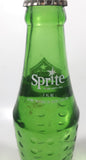 Vintage Sprite 7 3/4" Tall 7 Fl Oz Hobnail Green Glass Soda Pop Bottle Full Unopened