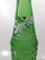 Vintage Sprite 9 3/4" Tall 300mL 10.6 Fl Oz Hobnail Green Glass Soda Pop Bottle