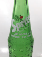 Vintage Sprite 9 3/4" Tall 300mL 10.6 Fl Oz Hobnail Green Glass Soda Pop Bottle