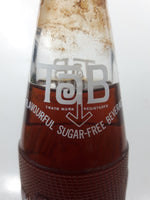 Vintage Tab Flavourful Sugar-Free Beverage 9 3/4" Tall 10 Fl Oz Glass Soda Pop Bottle Nearly Full Unopened