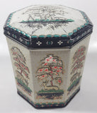 Vintage 1950s Peek Frean & Co Ltd London England Embossed Deer in Nature 5 1/2" Tall Tin Metal Container