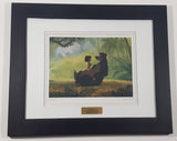1967 Disney The Jungle Book Jungle Pals Mowgli and Baloo Park Operations Accentuate The Positives  "The Bear Necessities" 14" x 17" Wood Framed Picture