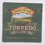 Sierra Nevada Brewing Pale Ale Handcrafted Ale Torpedo Extra IPA Paper Beverage Drink Coaster