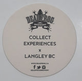 Dead Frog Brewery Langley BC 4" Paper Beverage Drink Coaster