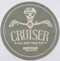 Amsterdam Brewery Boneshaker Unfiltered India Pale Ale Cruiser All Day Pale Ale 4" Paper Beverage Drink Coaster