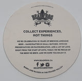Dead Frog Brewery 10th Anniversary 4" Paper Beverage Drink Coaster