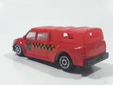 Unknown Brand Quad Cab Pickup Truck with Cap Fire Department Red Die Cast Toy Car Vehicle
