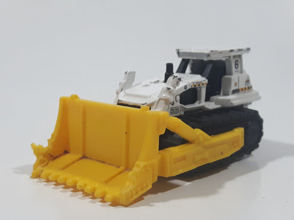 2014 Matchbox Ground Breaker White Die Cast Toy Bulldozer Construction Vehicle