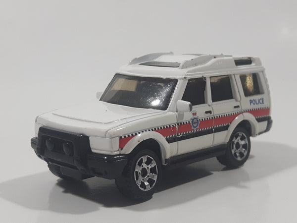 2007 Matchbox Best of British Land Rover Discovery Police White Die Cast Toy Car Vehicle