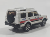 2007 Matchbox Best of British Land Rover Discovery Police White Die Cast Toy Car Vehicle