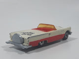 1983 Matchbox 1957 Ford Thunderbird Convertible White and Red Die Cast Toy Car Vehicle