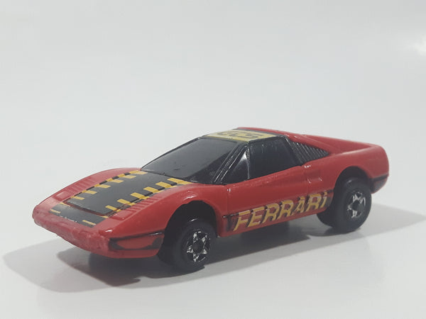 Vintage 1980 Kidco Burnin' Key Cars Ferrari GTS Red Plastic Body Toy Car Vehicle - No Key - 1/64 - Macao