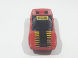 Vintage 1980 Kidco Burnin' Key Cars Ferrari GTS Red Plastic Body Toy Car Vehicle - No Key - 1/64 - Macao