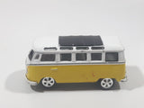 2002 Johnny Lightning Volkswagen 21 Window Bus Yellow Die Cast Toy Car Vehicle