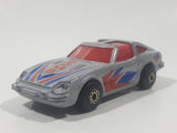 Vintage 1983 Matchbox Mega Blasters Cap Cars Datsun 280Z Bomb Silver Grey Die Cast Toy Car Vehicle