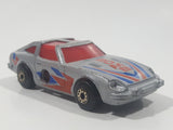 Vintage 1983 Matchbox Mega Blasters Cap Cars Datsun 280Z Bomb Silver Grey Die Cast Toy Car Vehicle