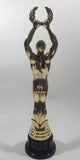 Man Holding Laurel Wreath Above His Head Gold 10 1/2" Tall Plastic Trophy Award Statue