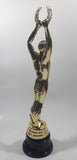 Man Holding Laurel Wreath Above His Head Gold 10 1/2" Tall Plastic Trophy Award Statue