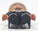 Lego Duplo Fire Chief Character Black Vest White Helmet 2 1/2" Tall Plastic Toy Figure