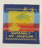 Girl Guides Yukon Canadian Mosaic '99 Yellow 2" x 2" Embroidered Fabric Patch Badge