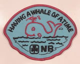 Girl Guides Having A Whale Of A Time NB 3" x 4" Embroidered Fabric Patch Badge