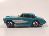 Maisto 1957 Chevrolet Corvette Teal With White Stripe Die Cast Toy Car Vehicle