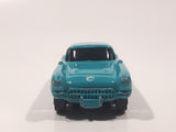 Maisto 1957 Chevrolet Corvette Teal With White Stripe Die Cast Toy Car Vehicle