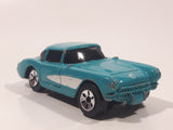 Maisto 1957 Chevrolet Corvette Teal With White Stripe Die Cast Toy Car Vehicle