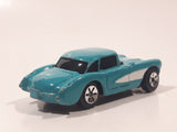 Maisto 1957 Chevrolet Corvette Teal With White Stripe Die Cast Toy Car Vehicle