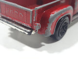 2000 Matchbox Speedy Delivery Texaco '56 Ford Pick-up Truck Dark Red Die Cast Toy Car Vehicle