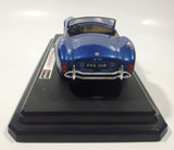 Burago 1965 Ford AC Cobra 427 Convertible Blue 1/24 Scale Die Cast Toy Car Vehicle with Opening Doors and Hood on Display Stand