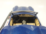 Burago 1965 Ford AC Cobra 427 Convertible Blue 1/24 Scale Die Cast Toy Car Vehicle with Opening Doors and Hood on Display Stand