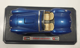 Burago 1965 Ford AC Cobra 427 Convertible Blue 1/24 Scale Die Cast Toy Car Vehicle with Opening Doors and Hood on Display Stand