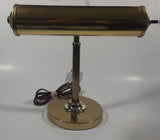 Vintage Curved Bendable All Brass Piano Bankers Desk Lamp