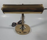 Vintage Curved Bendable All Brass Piano Bankers Desk Lamp