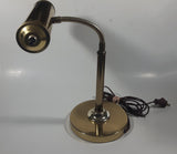 Vintage Curved Bendable All Brass Piano Bankers Desk Lamp