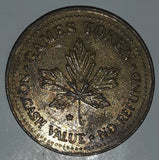 Clown Themed No Cash Value No Refund Metal Games Token Coin