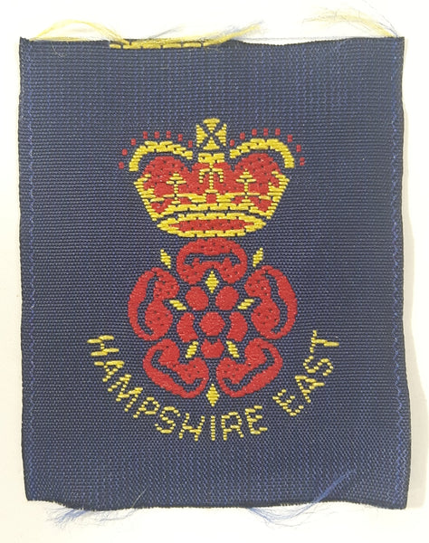 Girl Guides Hampshire East 1 1/2" x 1 7/8" Embroidered Fabric Patch Badge