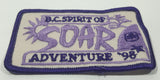 Girl Guides B.C. Spirit Of Adventure '98 Soar 2" x 3 1/2" Embroidered Fabric Patch Badge